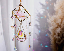Load image into Gallery viewer, Rose Quartz Crystal Sun Catcher