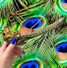 Load image into Gallery viewer, Ganesha Peacock Incense Burner