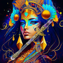 Load image into Gallery viewer, Amethyst Gold Isis Magic Wand