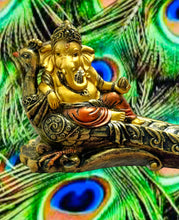 Load image into Gallery viewer, Ganesha Peacock Incense Burner
