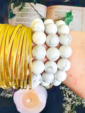 Load image into Gallery viewer, Howlite Bracelet 12MM
