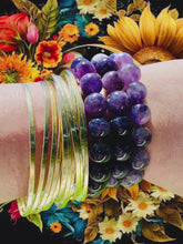Load and play video in Gallery viewer, Amethyst Bracelet 12 MM