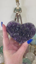 Load and play video in Gallery viewer, Large Amethyst Heart