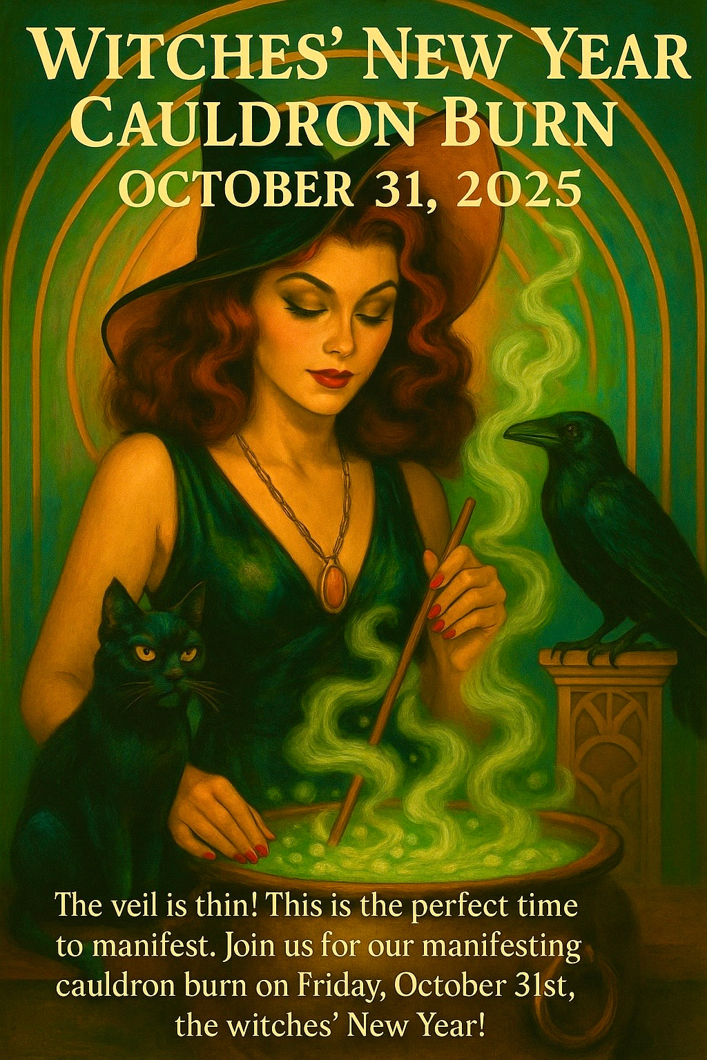 Witches’ New Year Manifesting Cauldron Burn Friday, October 31, 2025