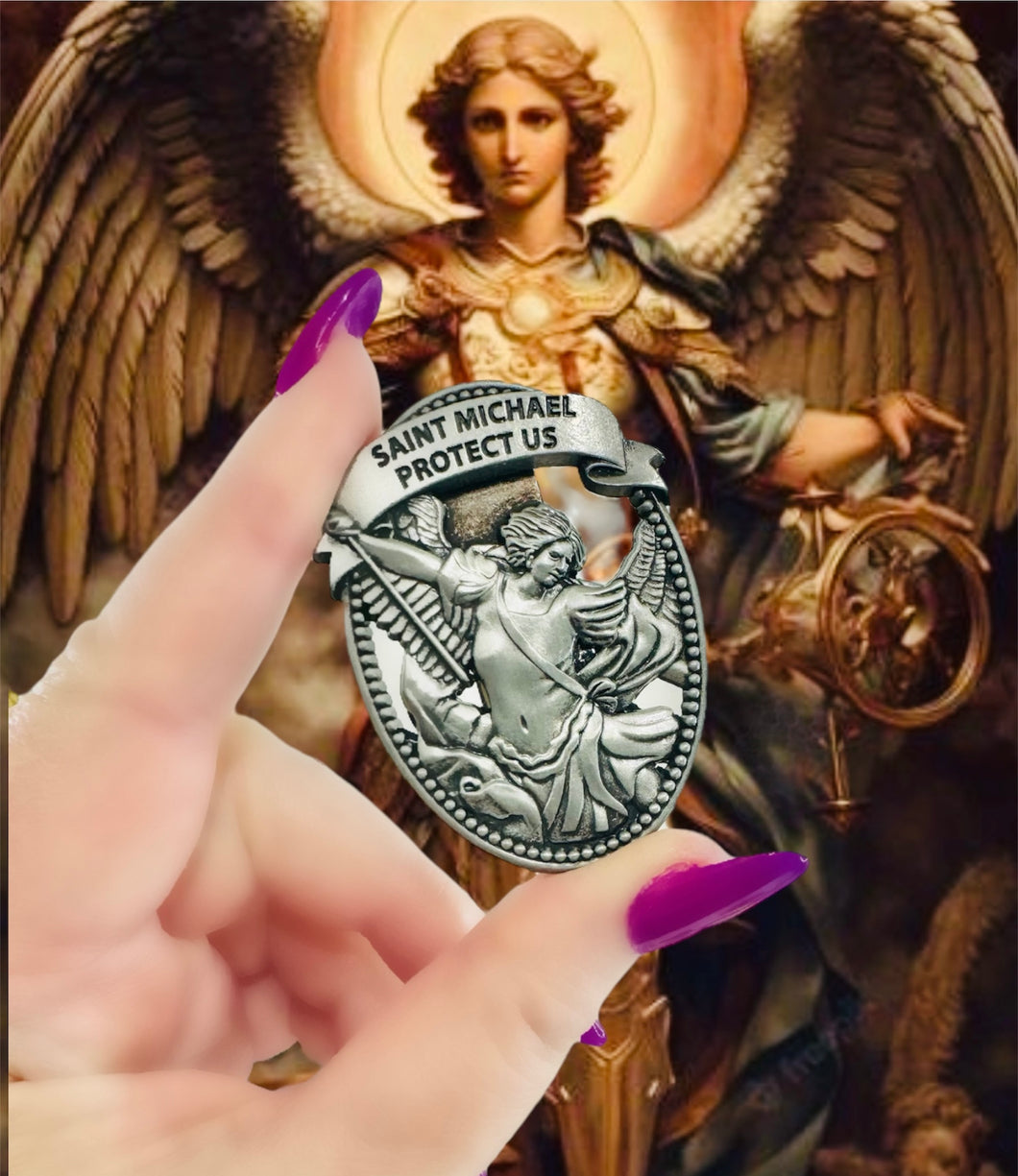 Saint Michael Visor Clip