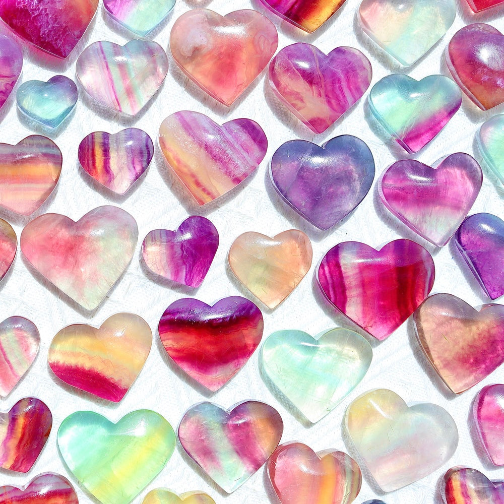 Candy Fluorite Heart Medium - Large