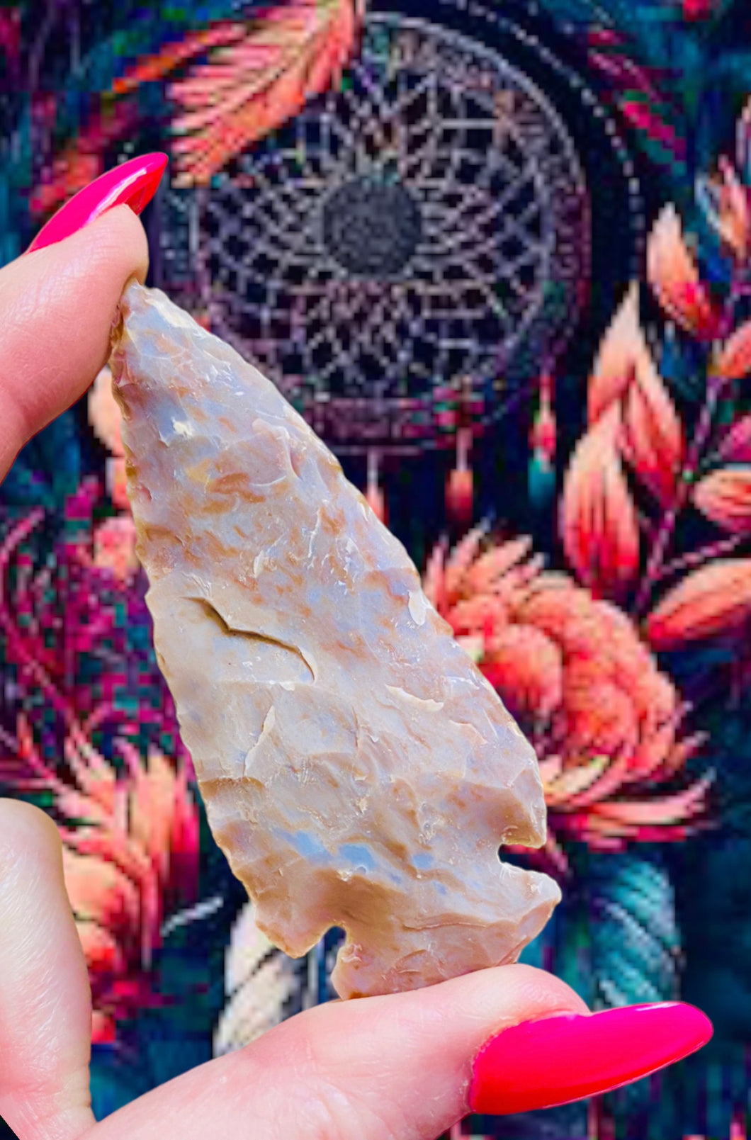 Fancy Jasper Arrowhead Points