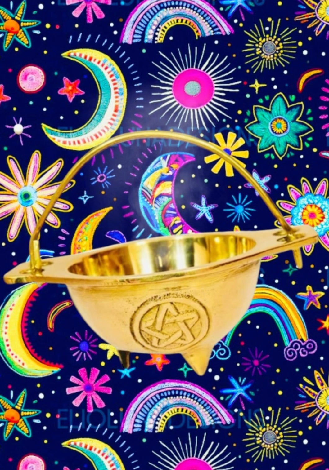 Brass cauldron