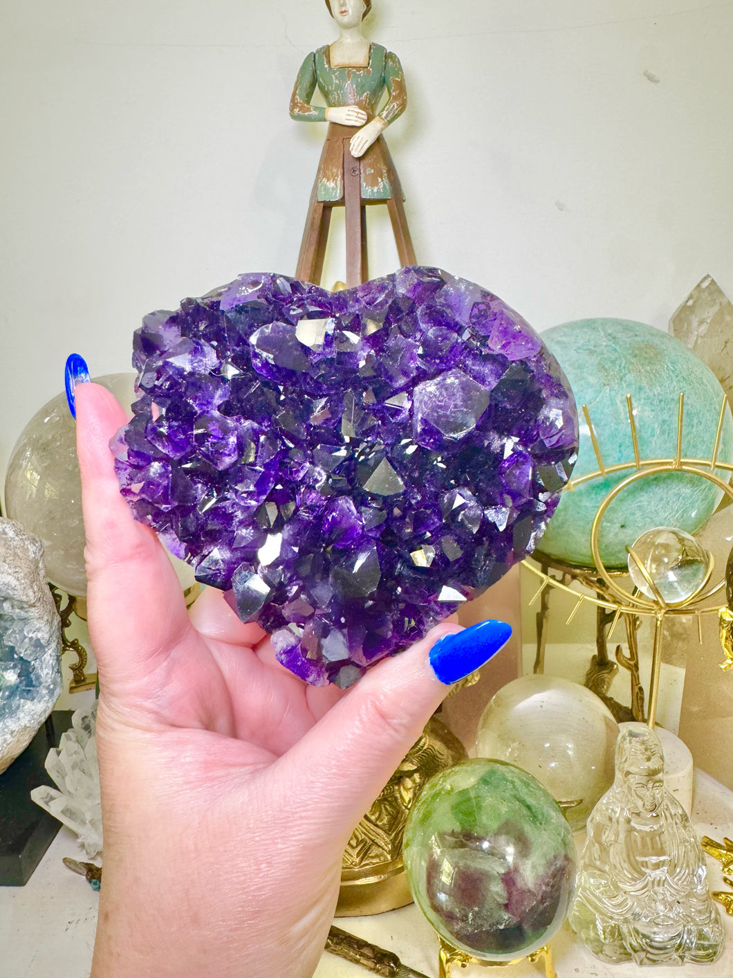 Huge XL Amethyst Heart