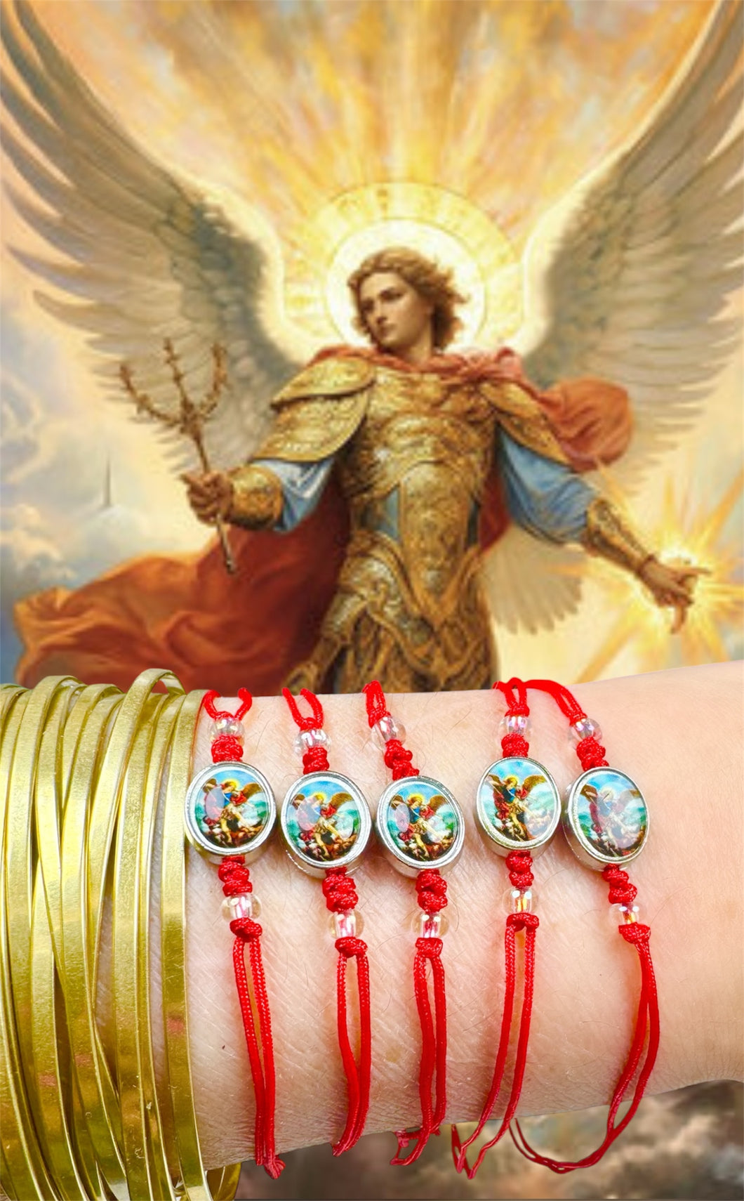 Archangel Michael Red String Bracelet