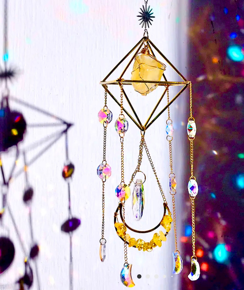 Citrine Crystal Sun Catcher