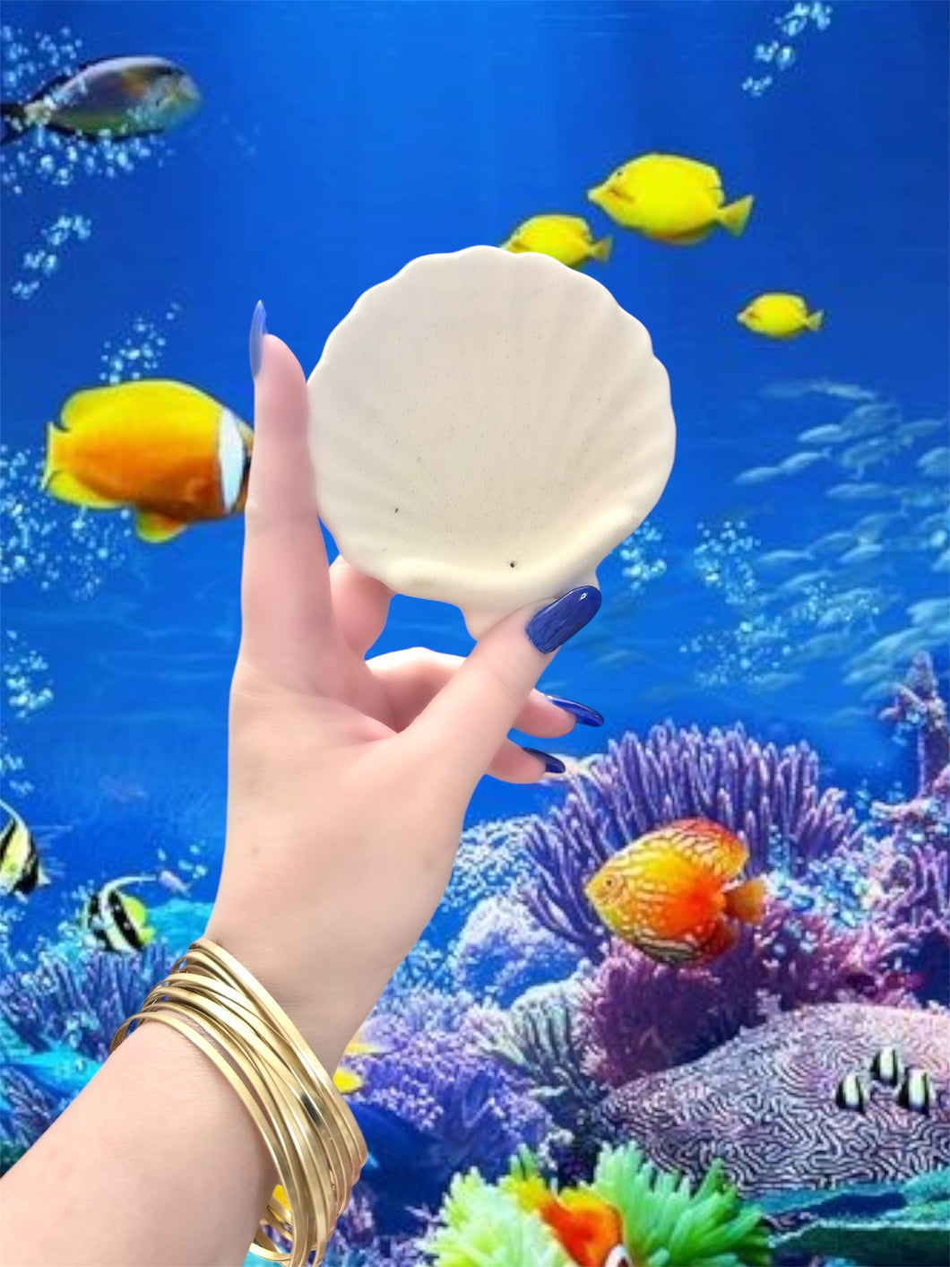 Scallop Shell Incense Holder