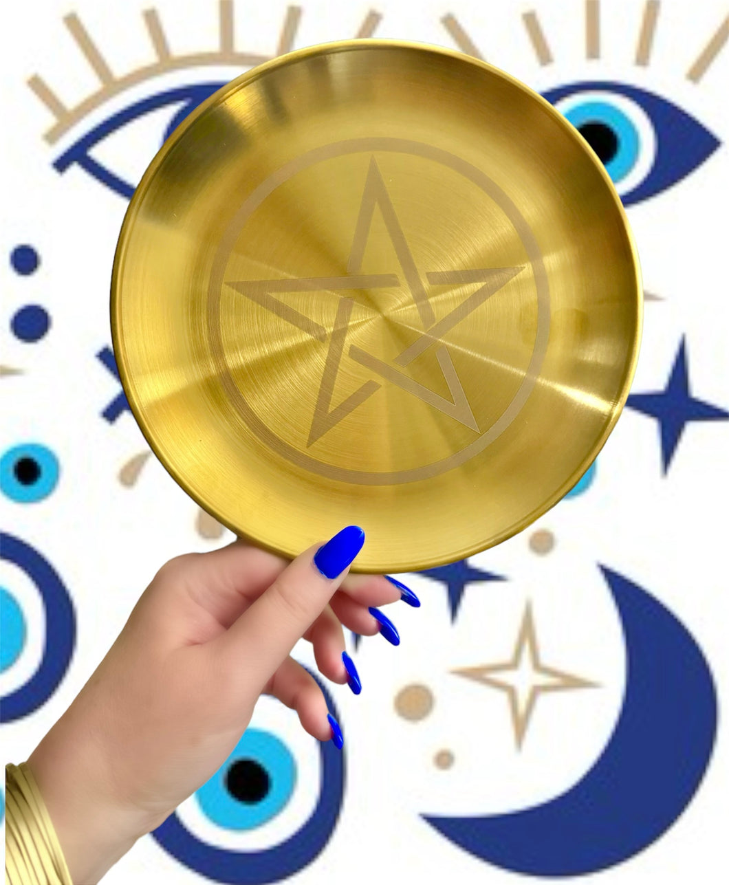 Large Gold Pentacle Tray