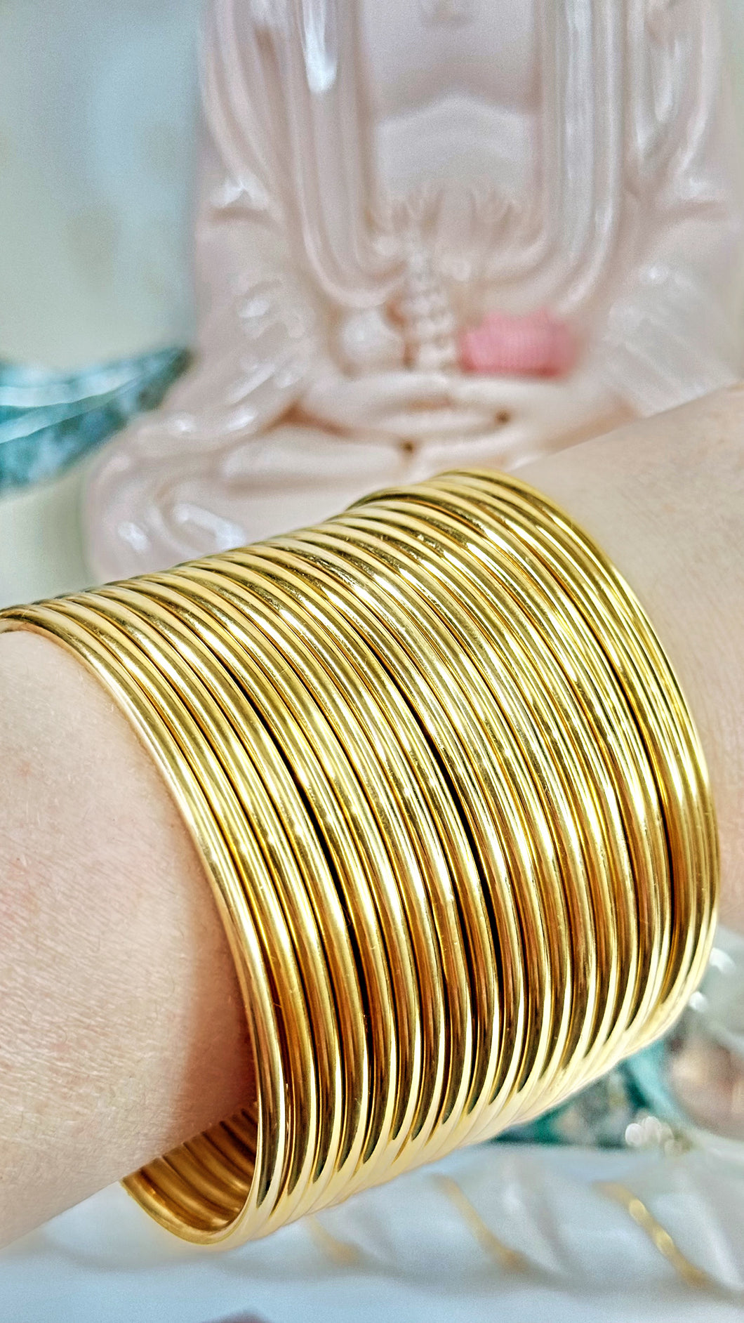 Gold Stainless Steel Bangle