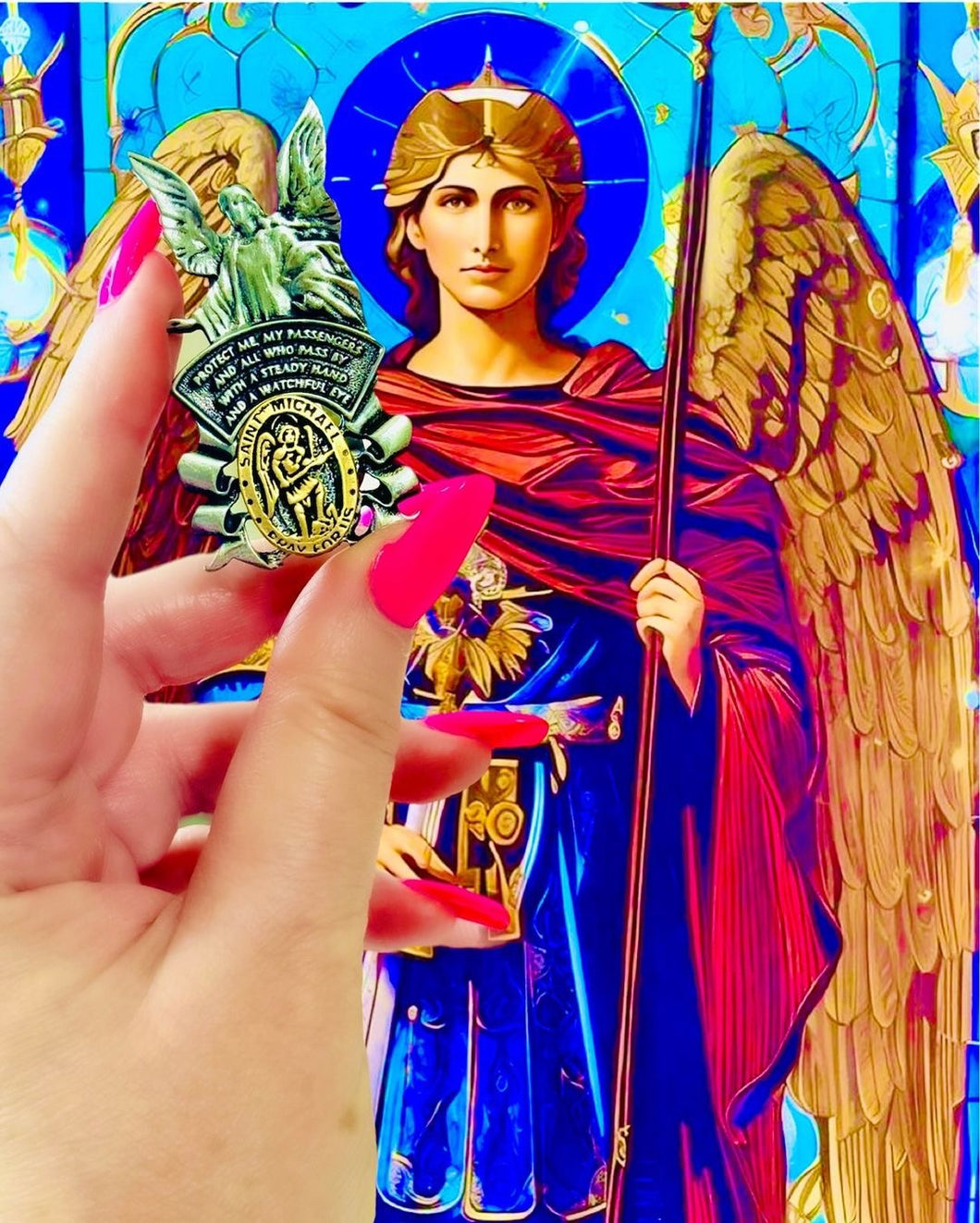 Saint Michael Visor Clip