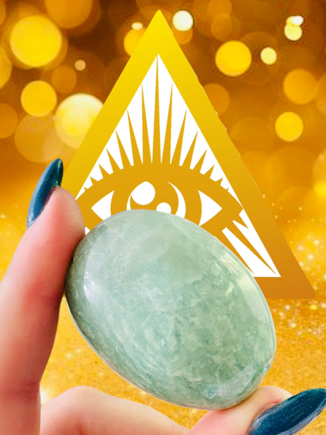 Amazonite Palm Stone