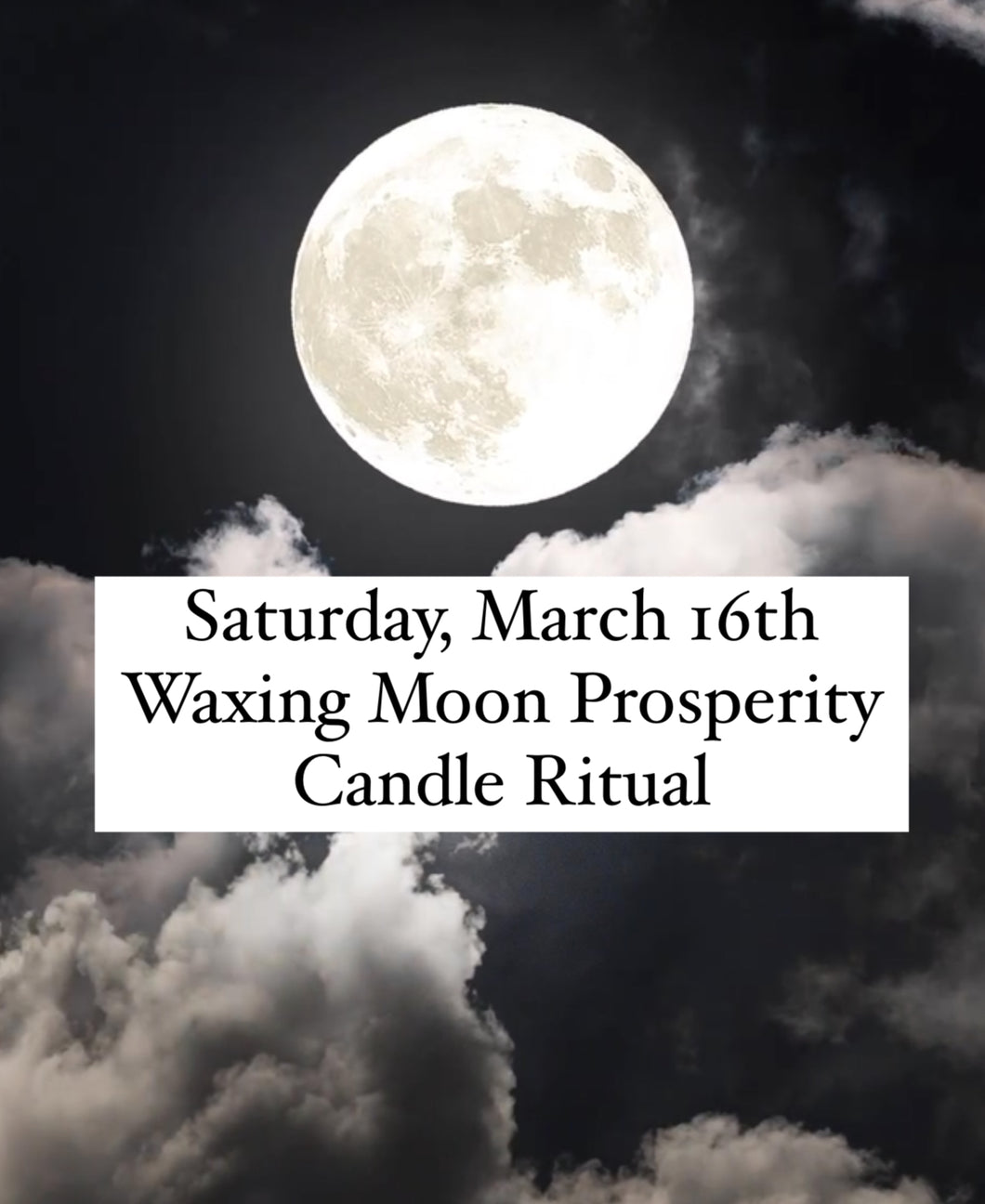 Waxing Moon Prosperity Ritual