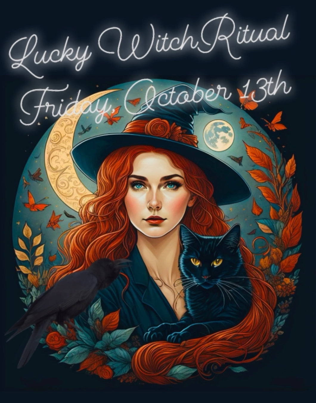 October 13th Lucky Witch Ritual Plus Amulet And Incense Powder