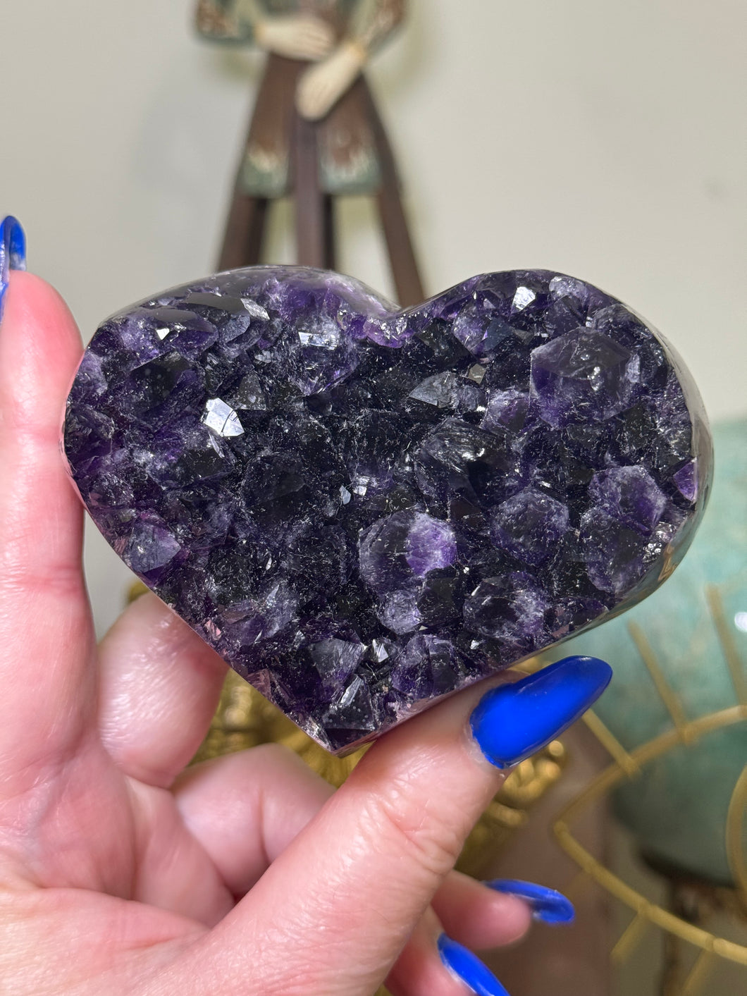 Medium Amethyst Heart 2