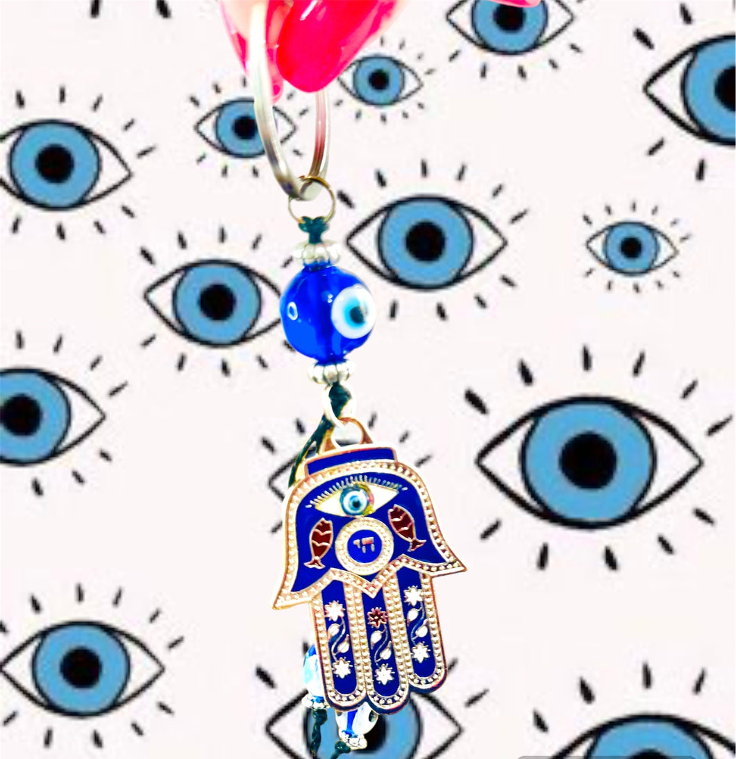 Evil Eye Hamsa Keychain