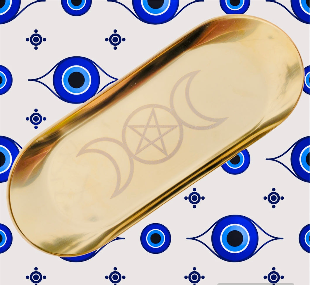 Triple Goddess Gold Tray