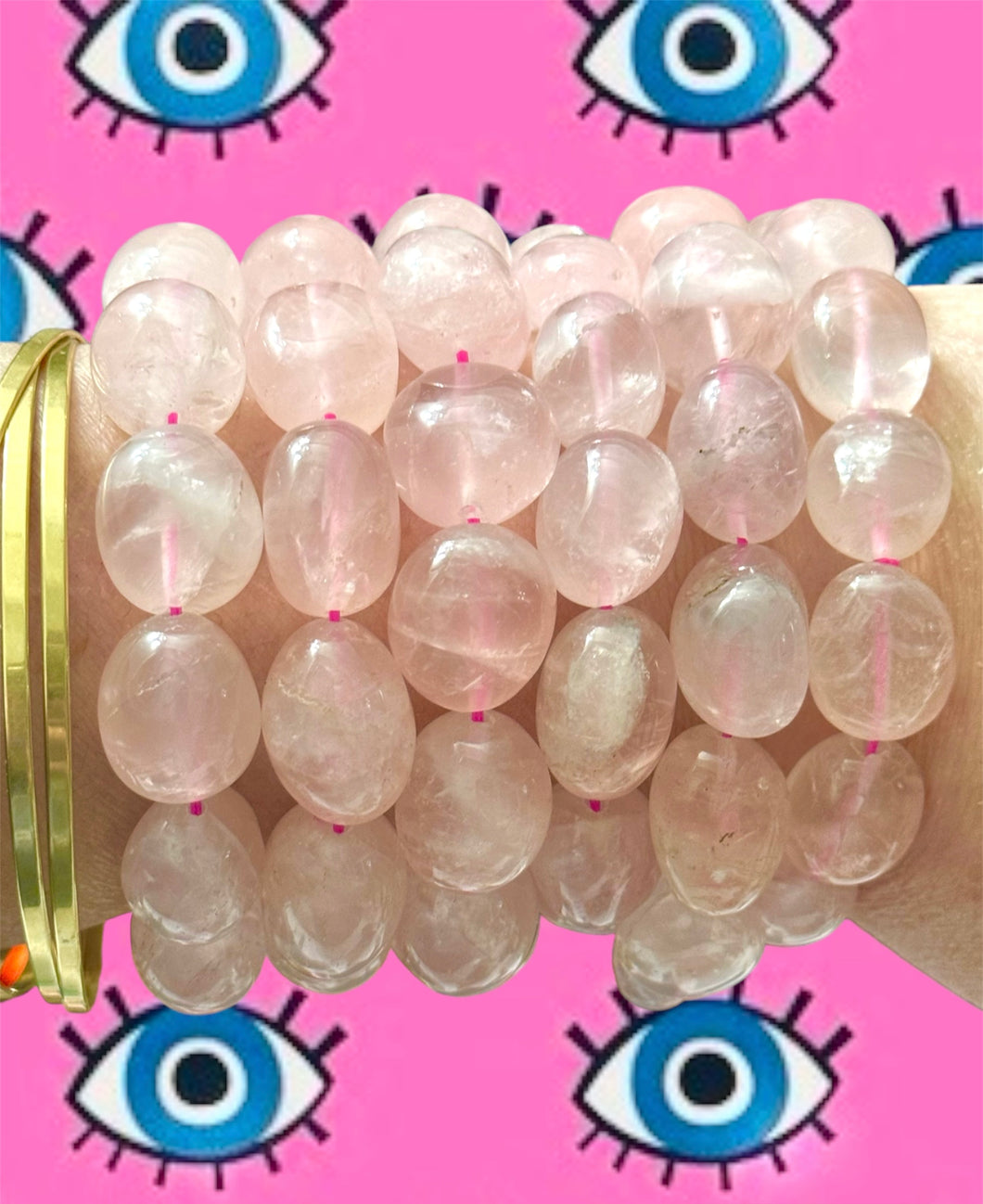 Rose quartz blessed Beaded bracelet