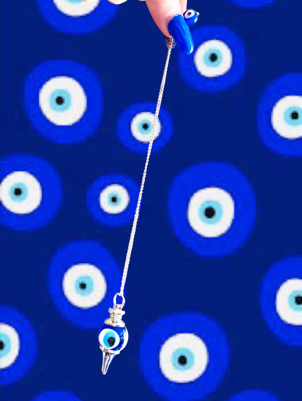 Evil Eye Glass Pendulum