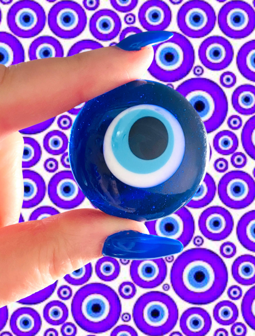 Glass Evil Eye Magnet