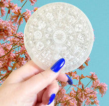 Load image into Gallery viewer, Zodiac Selenite Charging Plate
