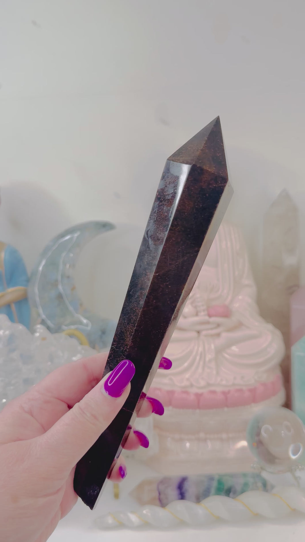 Tiger Eye Large Scepter