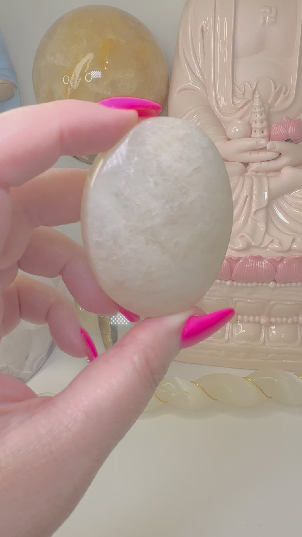 Moonstone Large Palm Stones