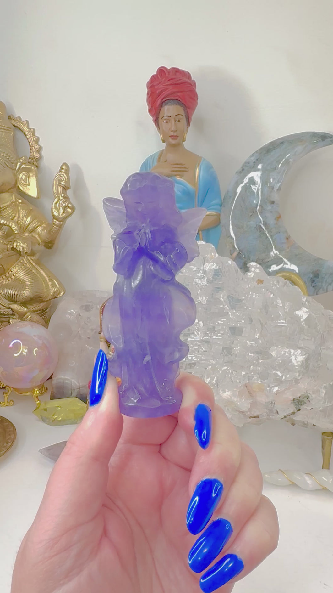 Purple Fluorite Angel