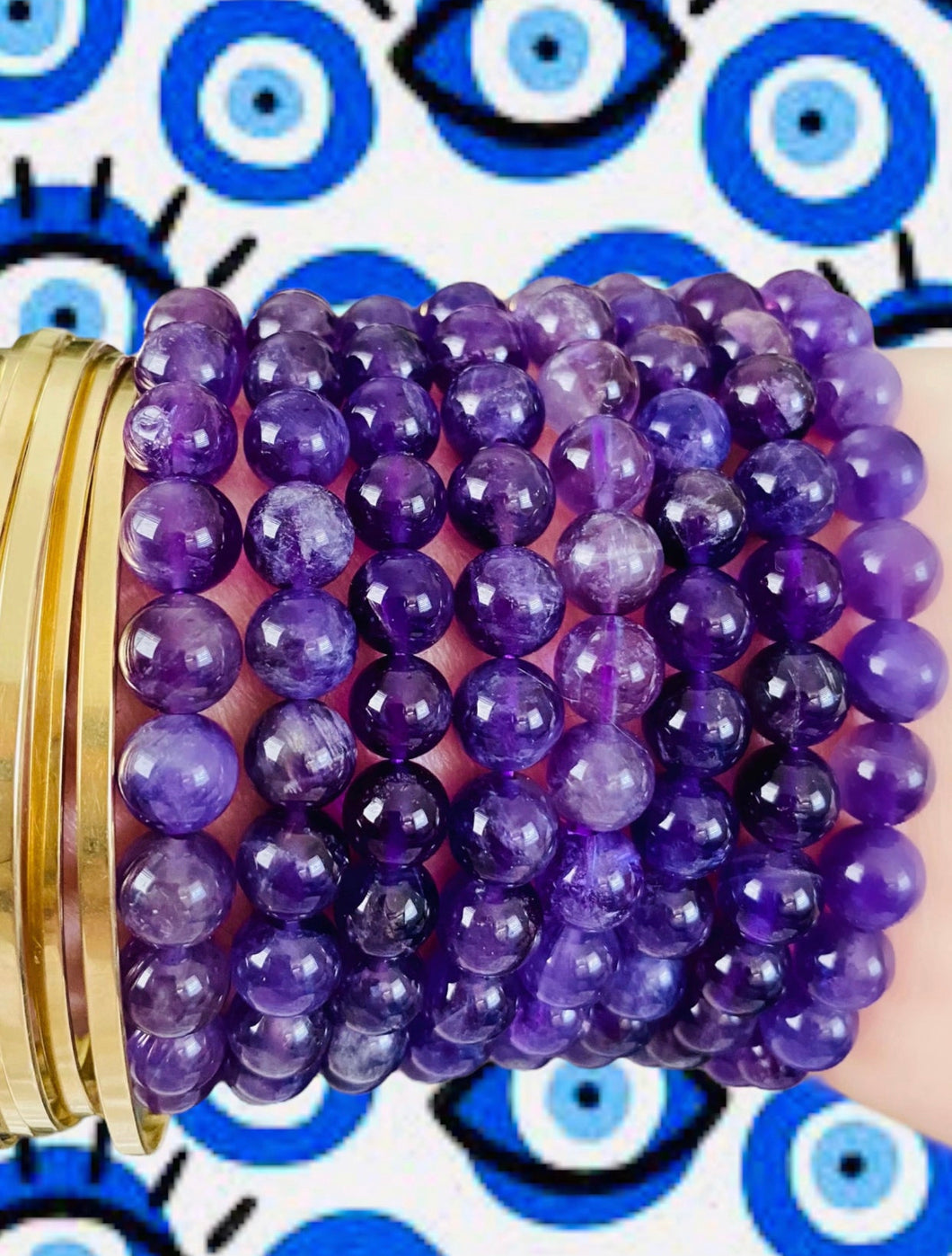 Amethyst Beaded Bracelet