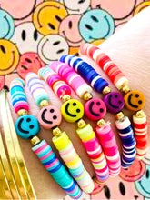 Load image into Gallery viewer, Colorful Happy Face Bracelets
