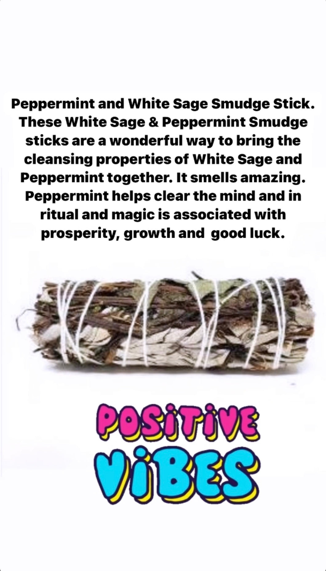Peppermint and White sage